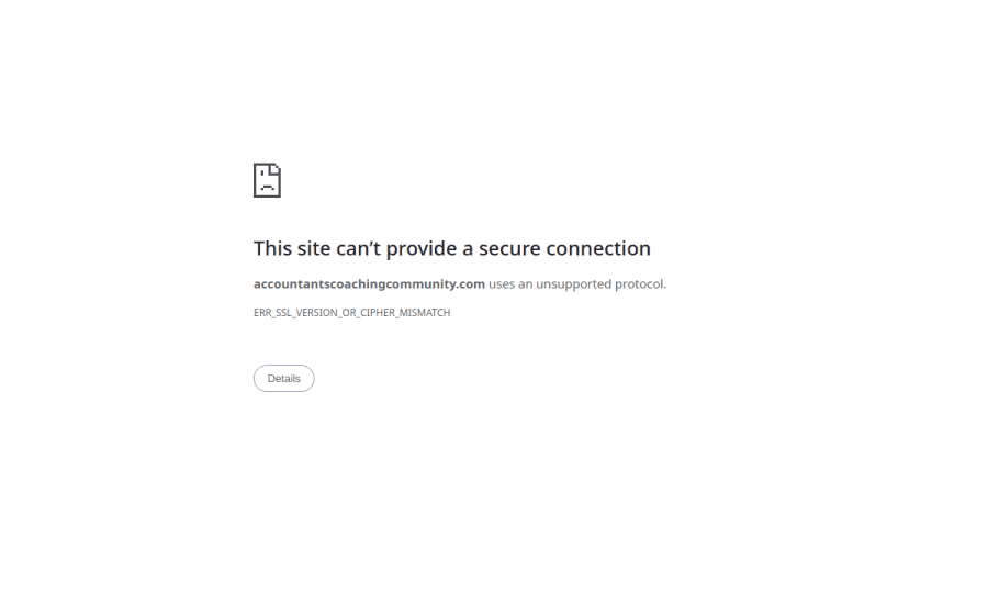 Accounting Coaching Community website screenshot