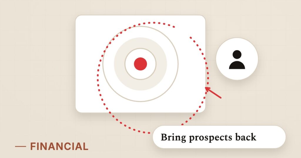 Illustration for retargeting: Bring prospects back