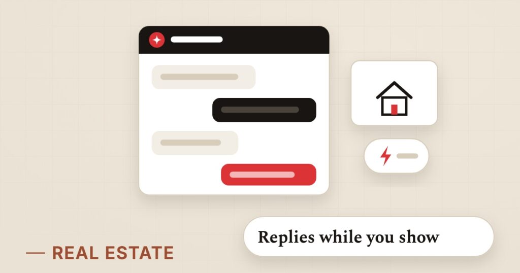 Illustration for enquiry automation: Replies while you show