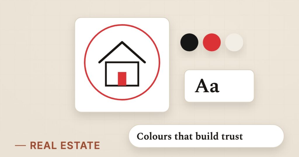 Illustration for real estate branding: Colours that build trust