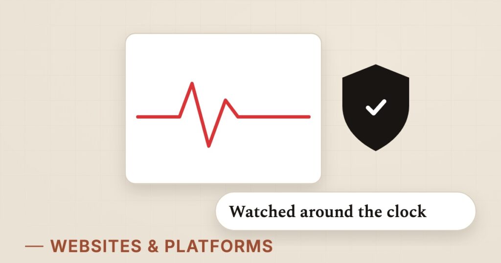Illustration for security & maintenance: Watched around the clock