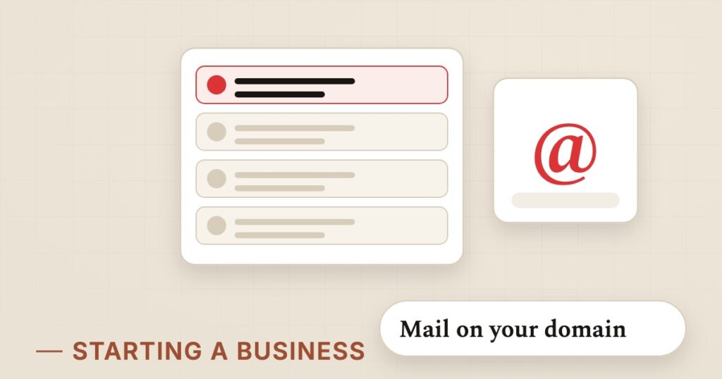 Illustration for business email: Mail on your domain