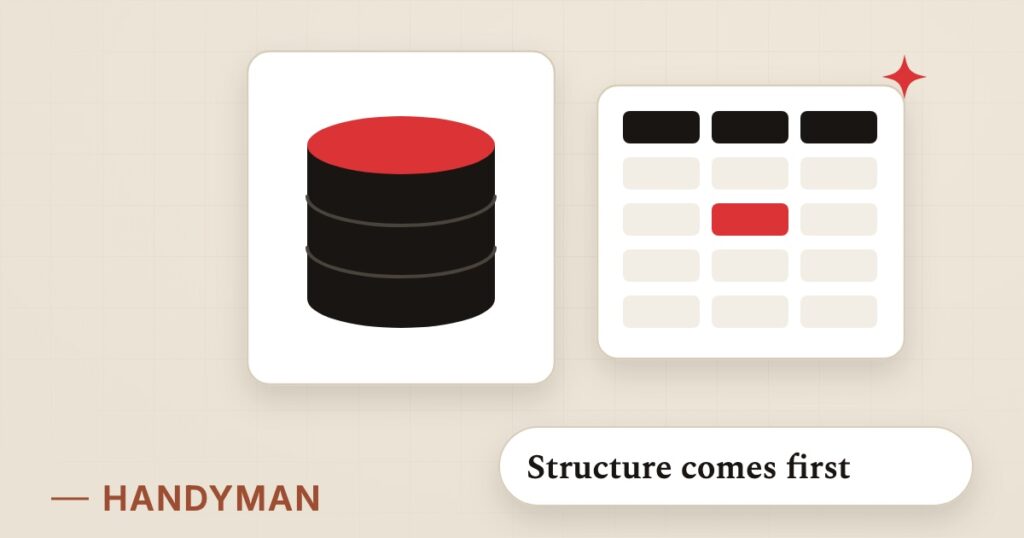 Illustration for data for ai: Structure comes first