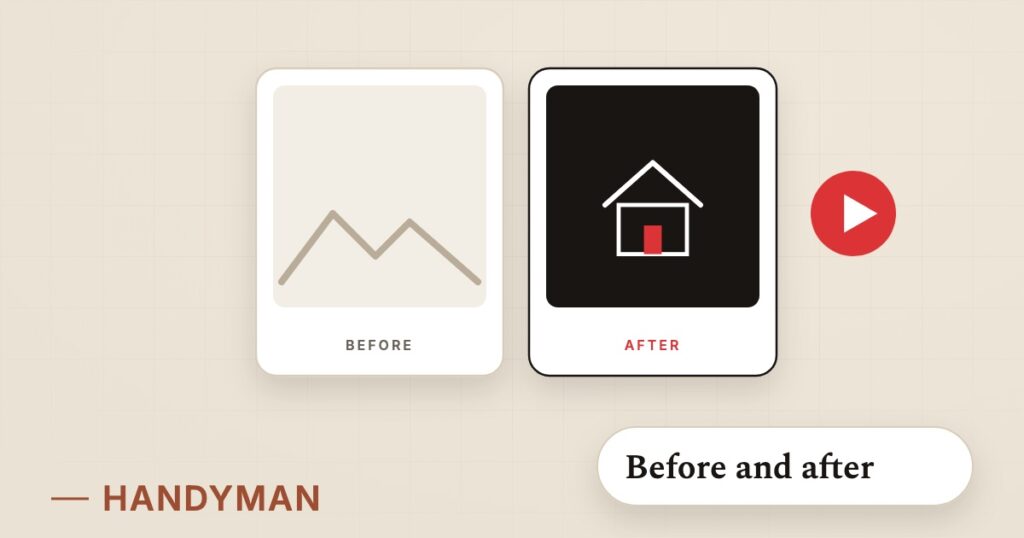 Illustration for trade content: Before and after