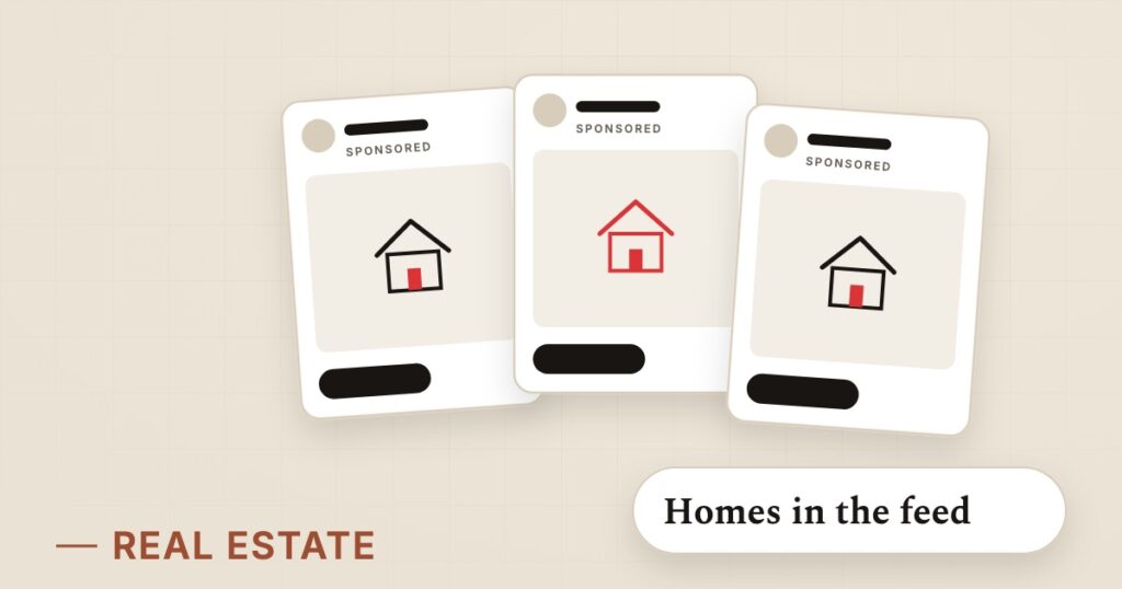 Illustration for listing ads: Homes in the feed