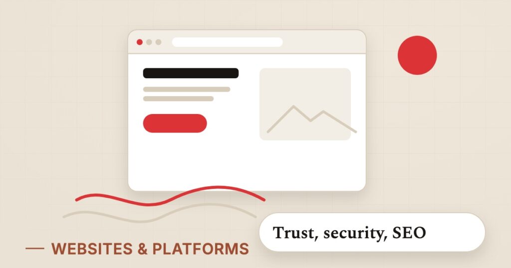 Illustration for sydney web design: Trust, security, SEO