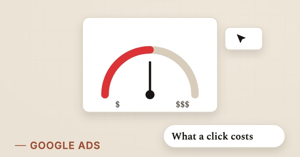 Illustration for google ads cost: What a click costs