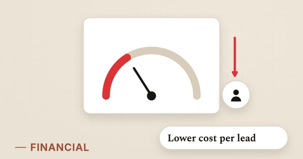 Illustration for mortgage broker ads: Lower cost per lead