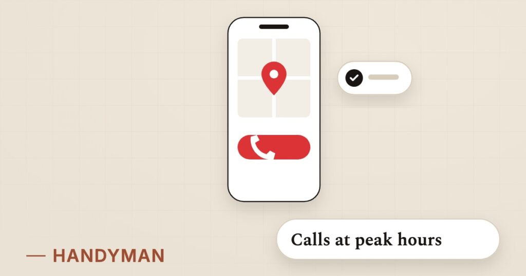 Illustration for google ads for tradies: Calls at peak hours
