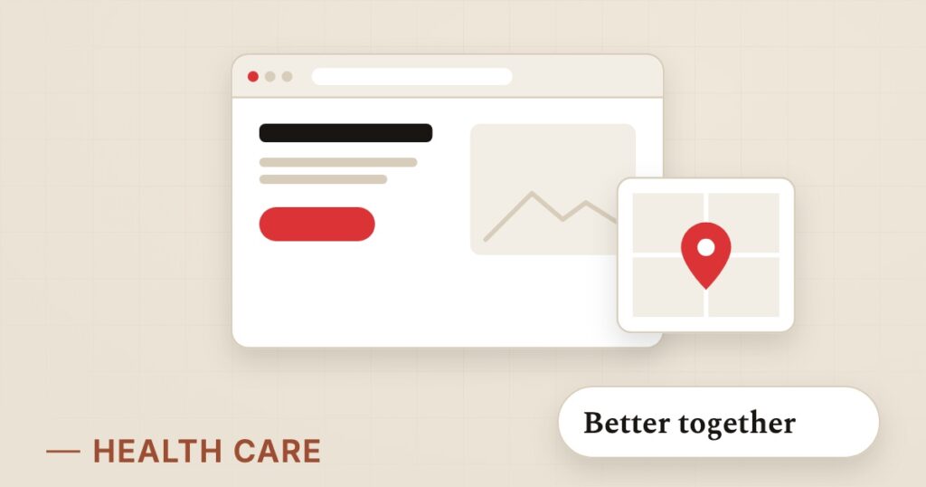 Illustration for website + local seo: Better together