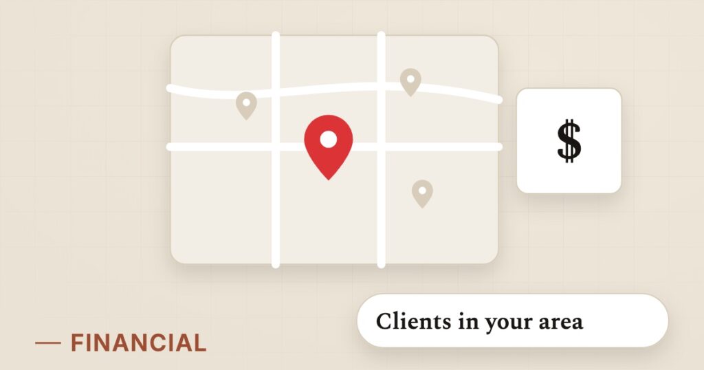 Illustration for local seo: Clients in your area