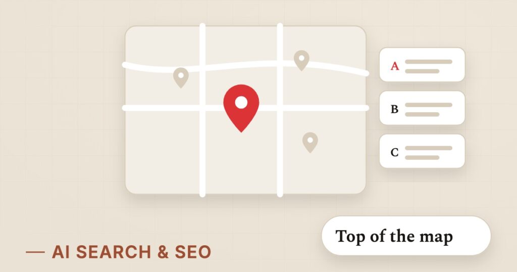 Illustration for local search: Top of the map
