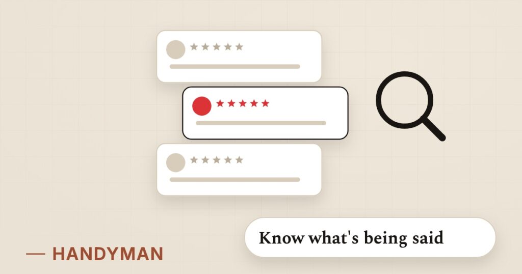 Illustration for reputation: Know what's being said