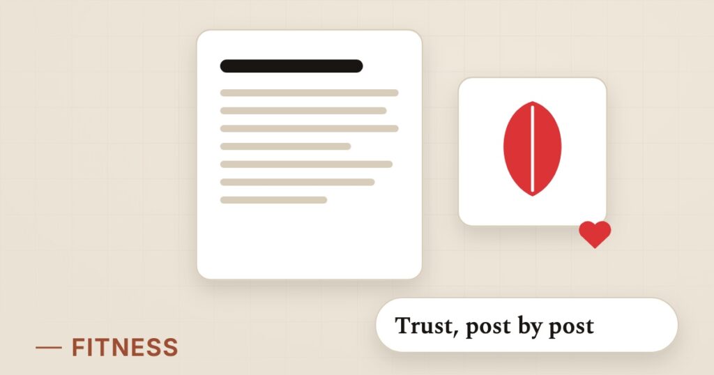 Illustration for nutrition coaching: Trust, post by post