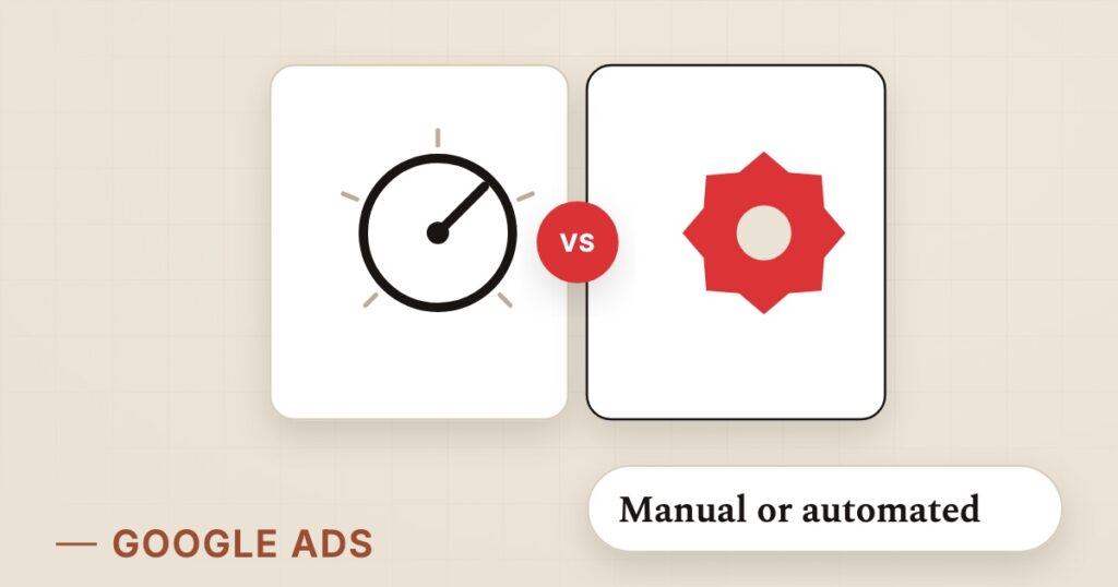 Illustration for bidding strategies: Manual or automated