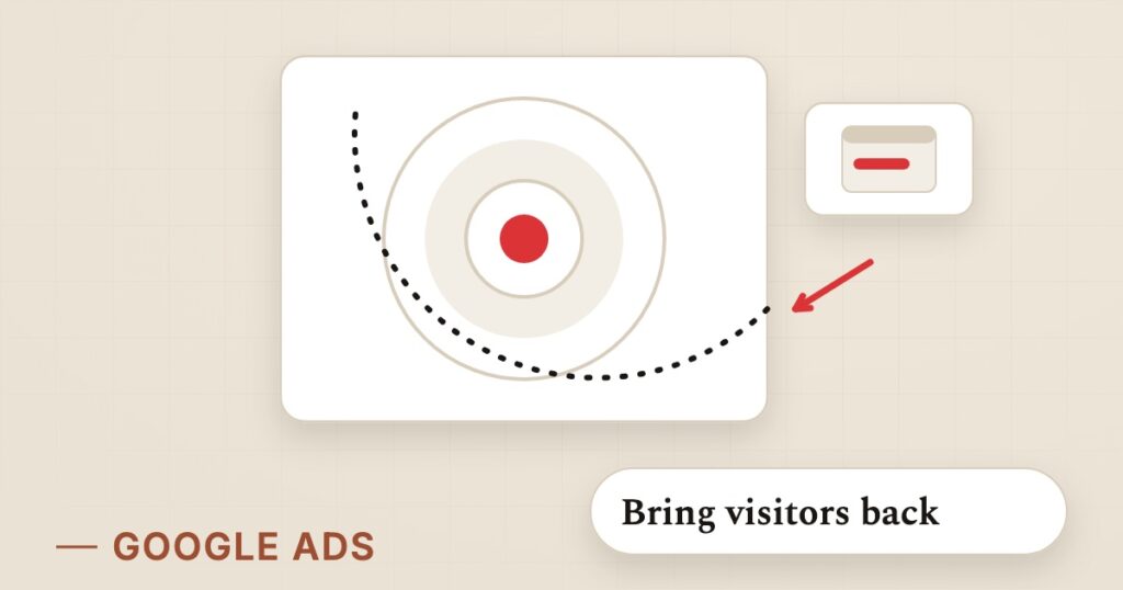 Illustration for retargeting: Bring visitors back