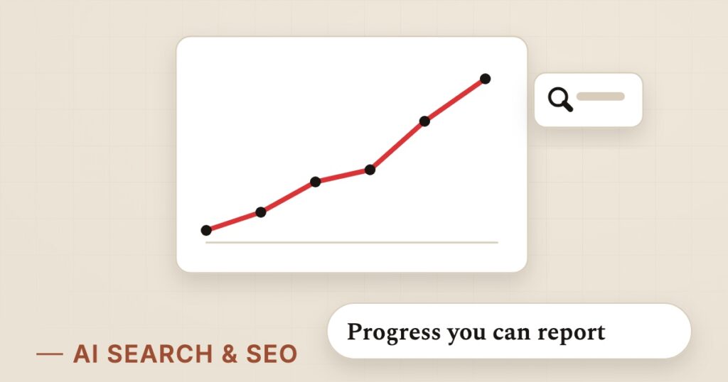 Illustration for seo analytics: Progress you can report