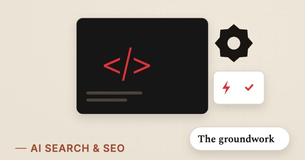 Illustration for technical seo: The groundwork