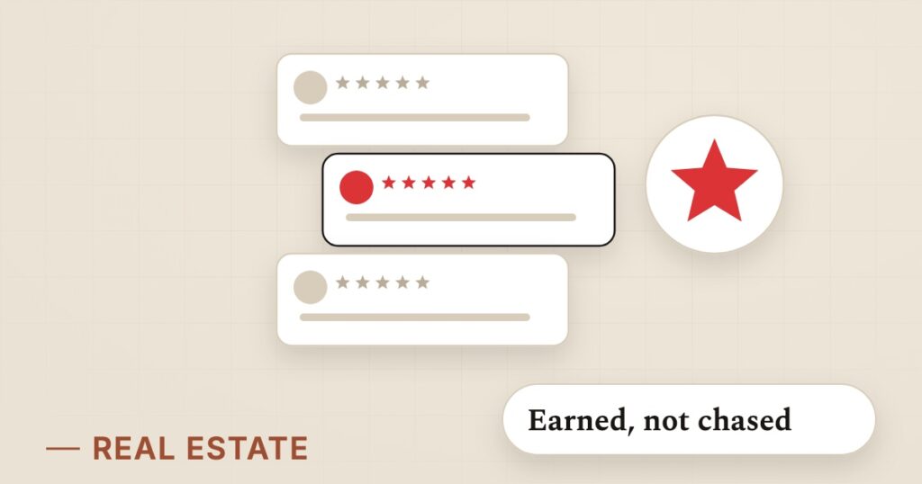 Illustration for online reviews: Earned, not chased