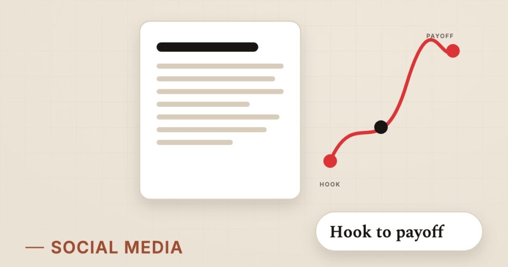 Illustration for storytelling: Hook to payoff
