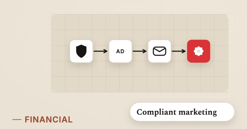 Illustration for financial services: Compliant marketing