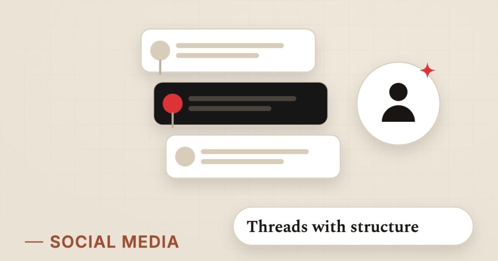 Illustration for thought leadership: Threads with structure