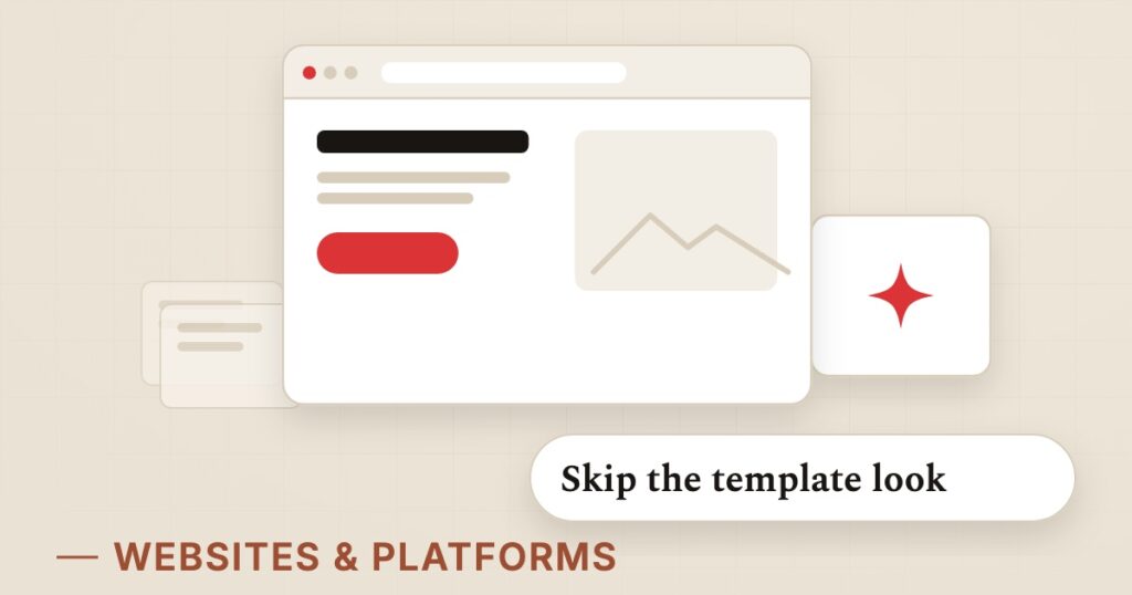 Illustration for stand-out websites: Skip the template look