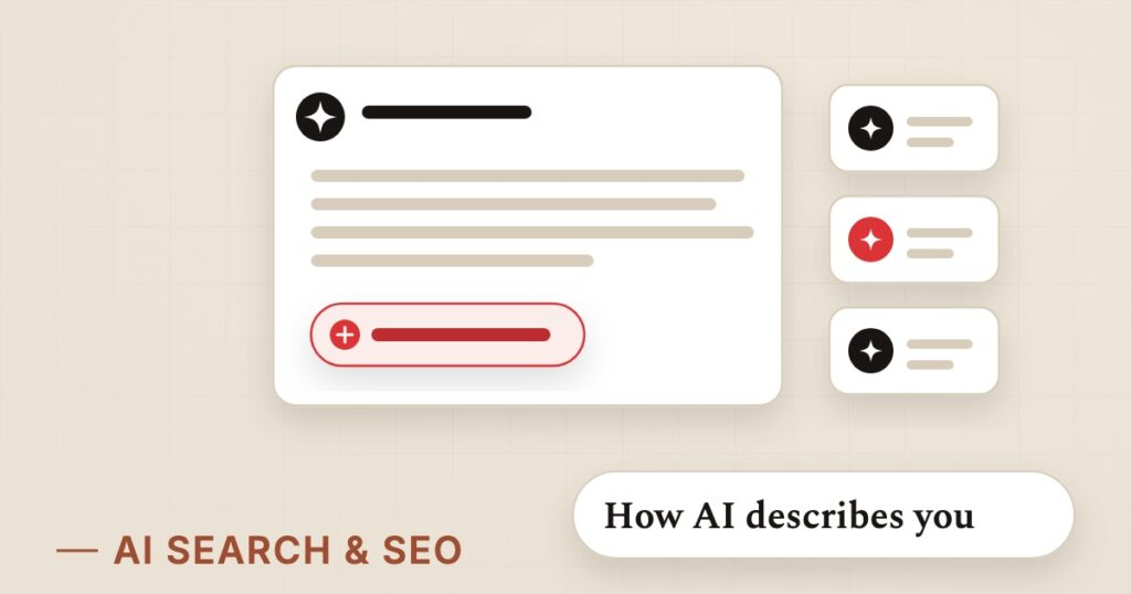 Illustration for generative search: How AI describes you