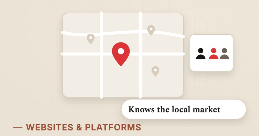 Illustration for local agency: Knows the local market